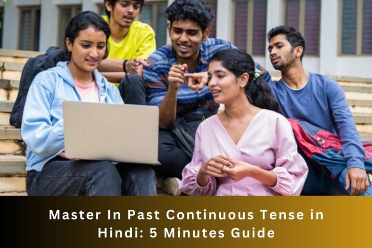 Past Continuous Tense in Hindi